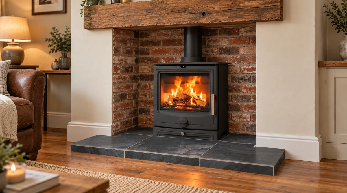 Slate Effect Hearth
