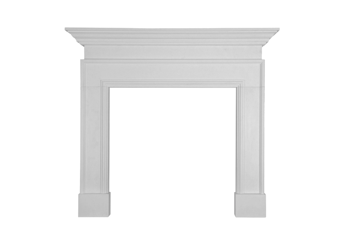 Corton Agean Limestone Fireplace Surround