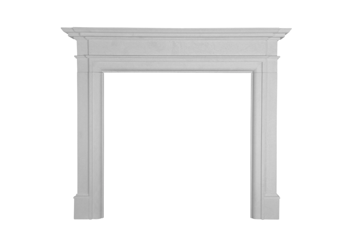 Hoober Agean Limestone Fireplace Surround
