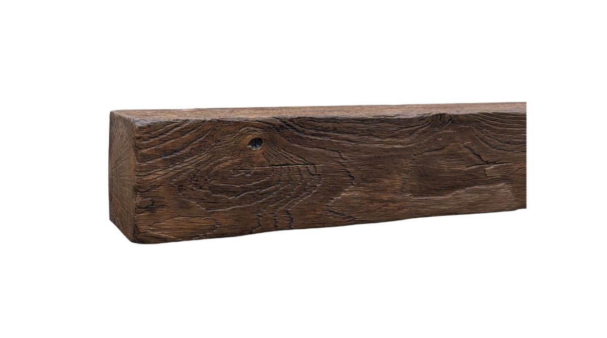 dark oak fireplace beam