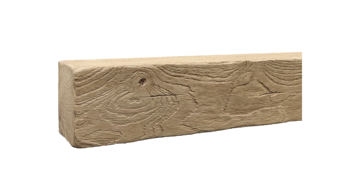 light oak fireplace beam
