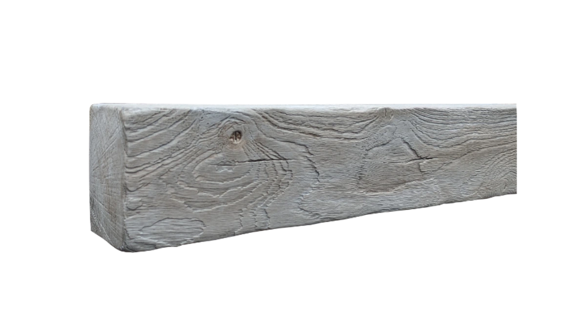 weathered oak fireplace beam
